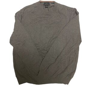 Brooks Brothers 346 Cashmere Cotton Gray Sweater Lightweight Women’s M Men’s S